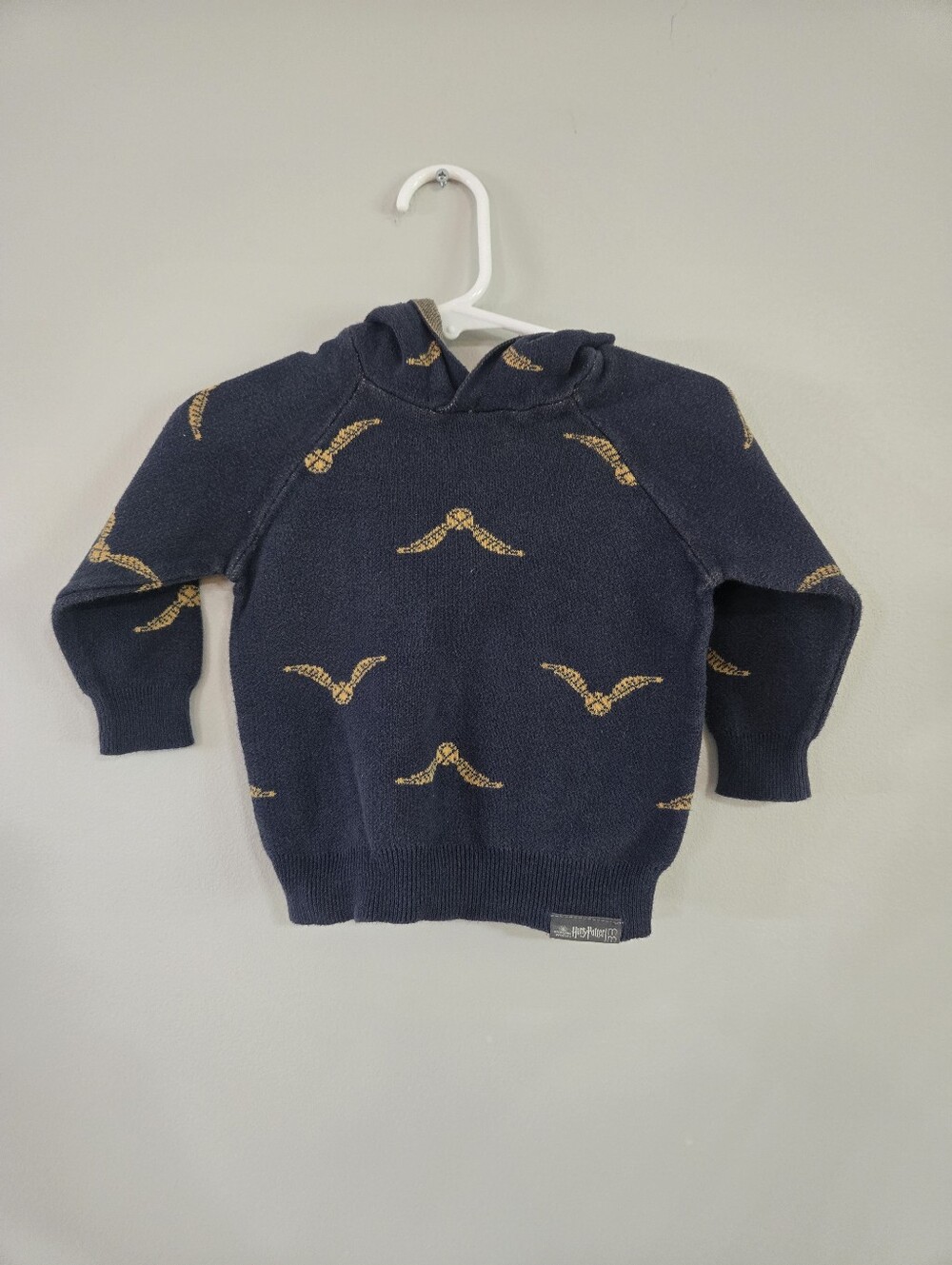 Modern Moments x Harry Potter Toddler Unisex Sweater Golden Snitch Hoodie 18M